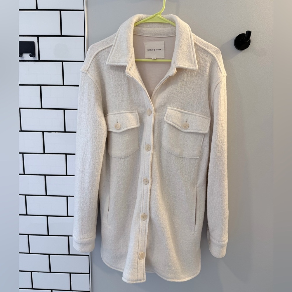 Thread & Supply Cream Utility Jacket